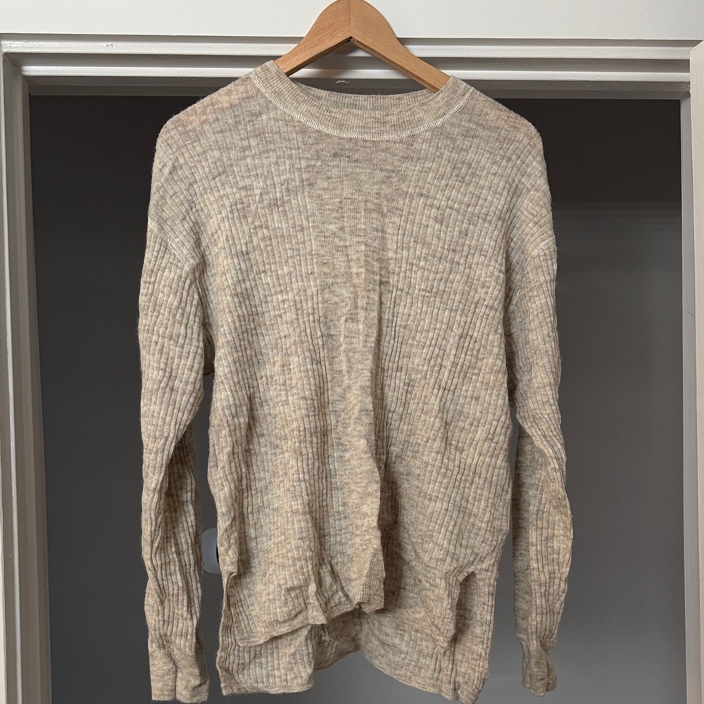 Madewell Light Tan Knit Sweater